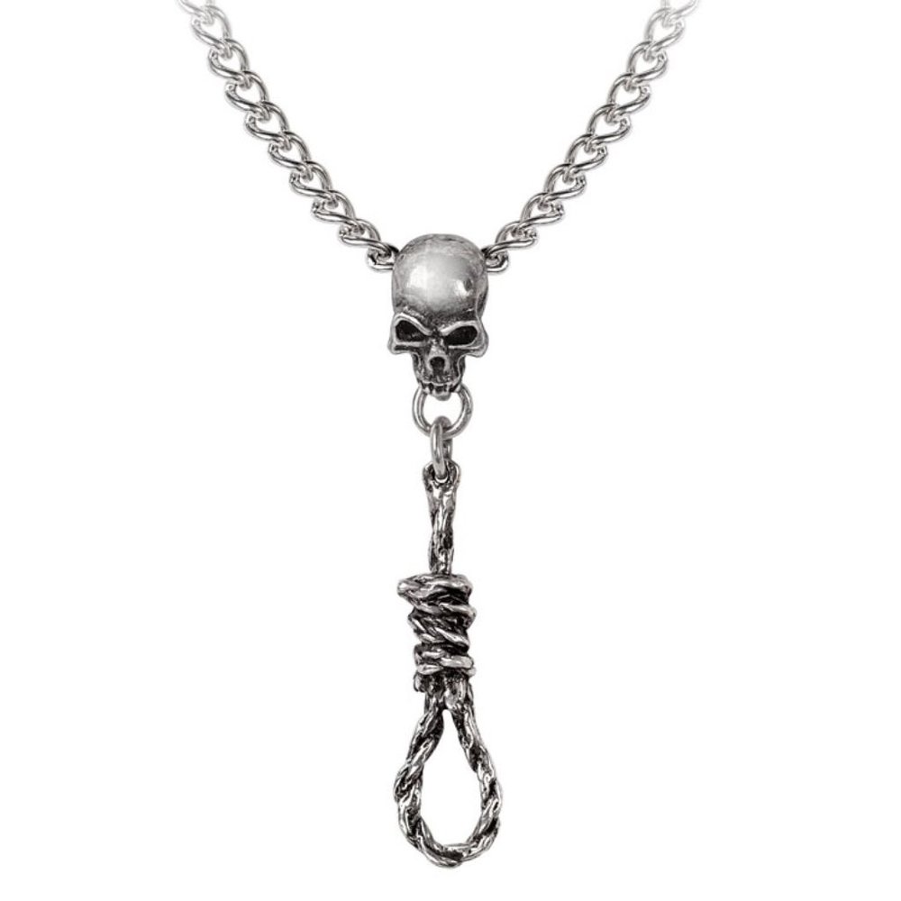 Alchemy Gothic Noose Around Your Neck Pendant Skull Necklace NWT